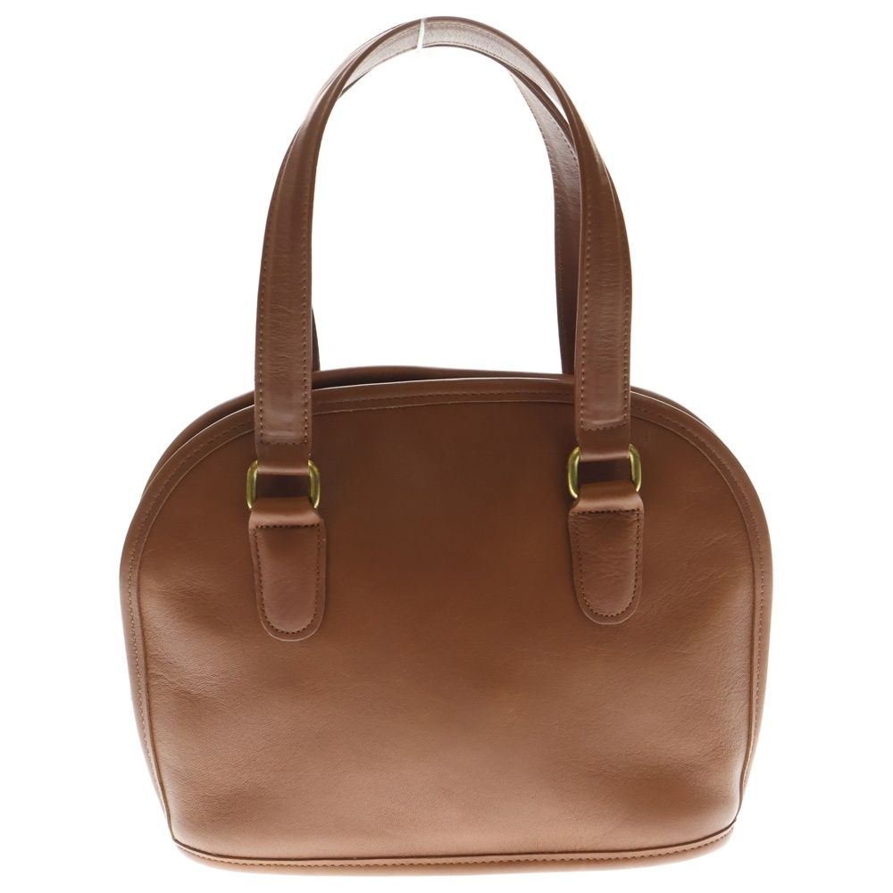 COACH コーチ ハンドバッグ ミニバッグ ブラウン キャメル レザー ゴールド金具