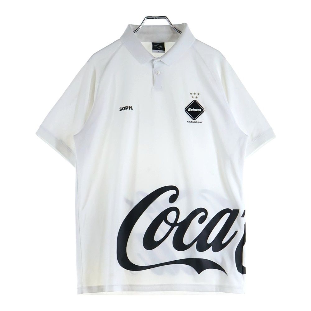 F.C.R.B. F.C.Real Bristol FCRB エフシーアールビー エフシー ルブリストル 20 SS COCA-COLA POLO コカコーラ 半袖ポロシャツ ホワイト FCRB-200027