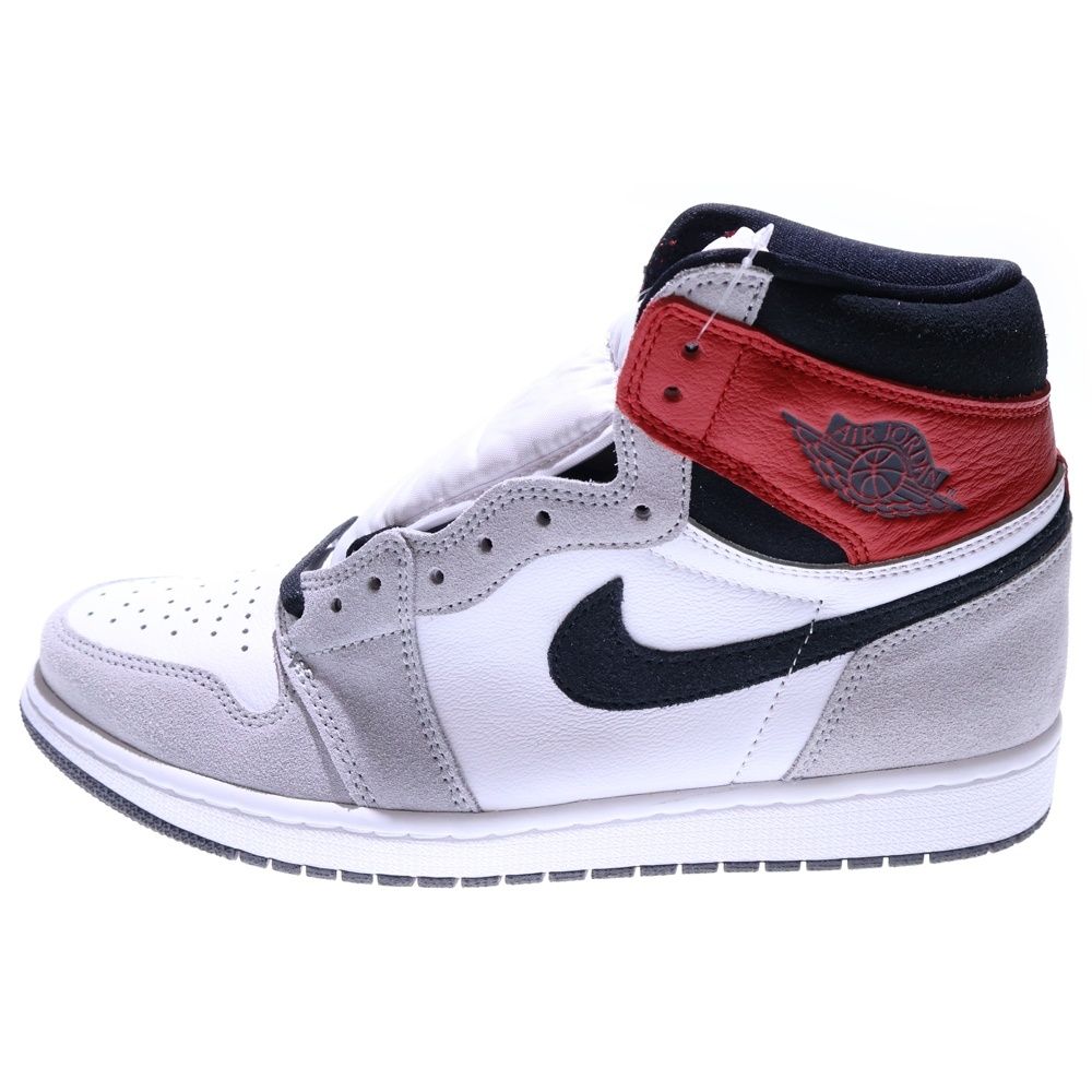NIKE ナイキ AIR JORDAN1 RETRO HIGH OG LIGHT SMOKE GREY エアジョーダン1 スモークグレイ ハイカットスニーカー ホワイト グレー US10.5 28.5cm 555088-126