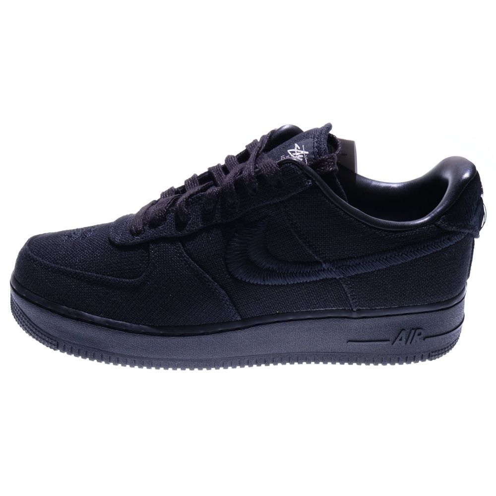 NIKE ナイキ ×STUSSY AIR FORCE 1 LOW ステューシー エアフォース1 ロー ローカットスニーカー ブラック US10 28cm CZ9084-001