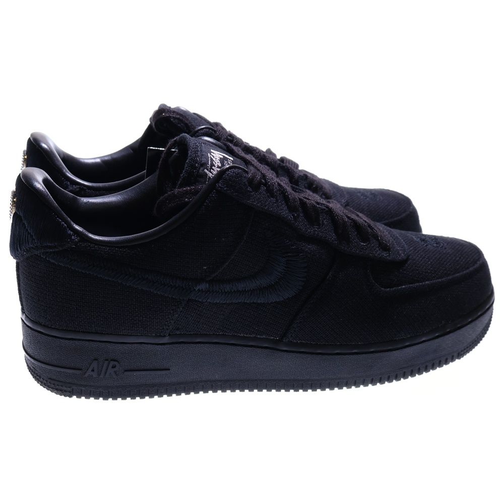  NIKE ナイキ STUSSY AIR FORCE 1 LOW ステューシー エアフォース1 ロー ローカットスニーカー ブラック US 10 28 cm CZ 9084 001 スニーカー 靴