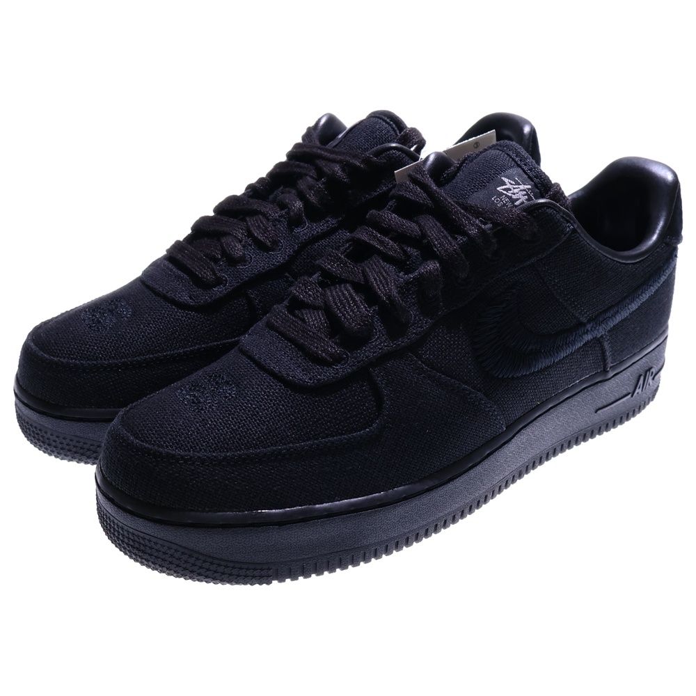 NIKE ナイキ ×STUSSY AIR FORCE 1 LOW ステューシー エアフォース1 ロー ローカットスニーカー ブラック US 10 28 cm CZ 9084-001