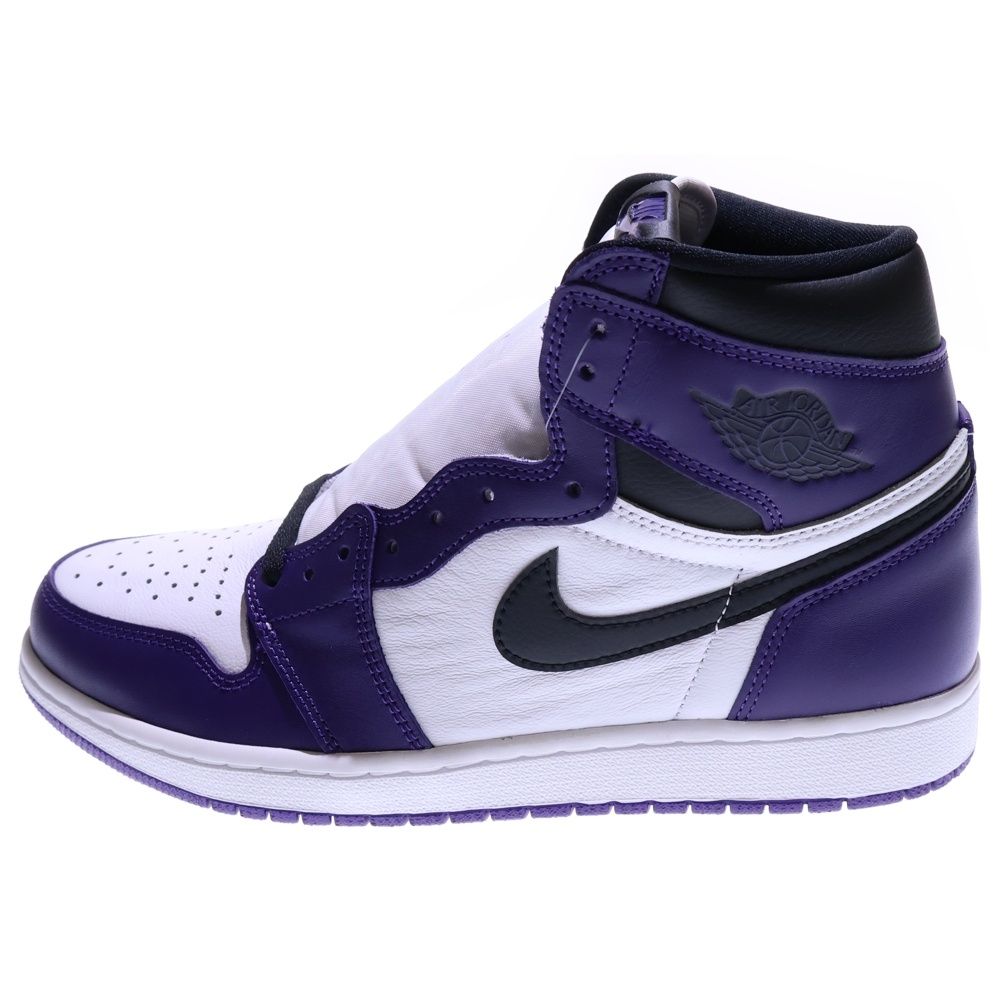 NIKE ナイキ AIR JORDAN 1 RETRO HIGH OG COURT PURPLE エアジョーダン1 コートパープル ハイカットスニーカー ホワイト パープル US10.5 28.5cm 555088-500