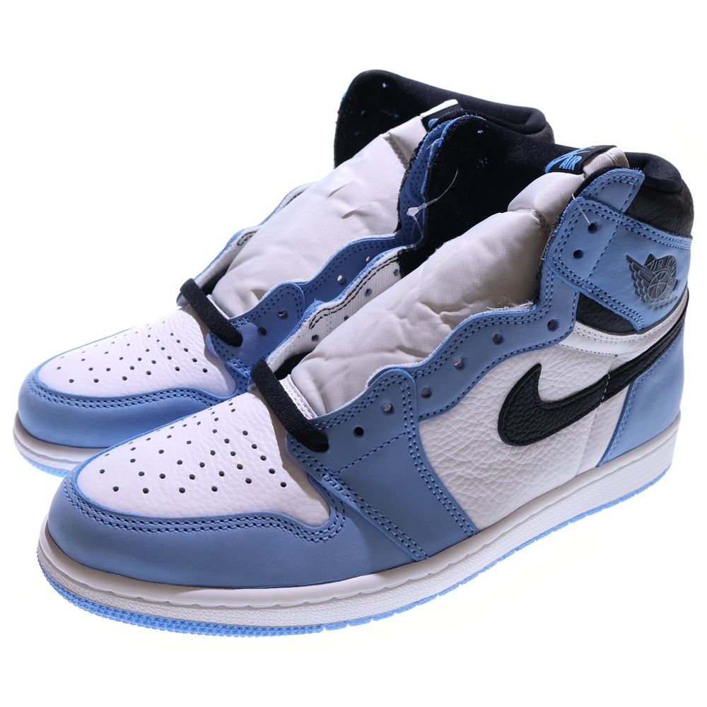 NIKE ナイキ AIR JORDAN 1 RETRO HIGH OG BLUE エアジョーダン1 ユニバーシティーブルー ハイカットスニーカー ブルー ホワイト US 10.5 28.5 cm 555088-134