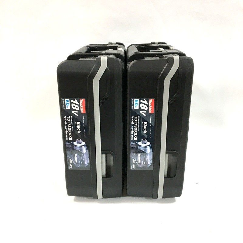 makita マキタ 充電式インパクトドライバ TD173DRGXB 2台セット 18V フルセット 黒 ブルー 純正品 DW3608