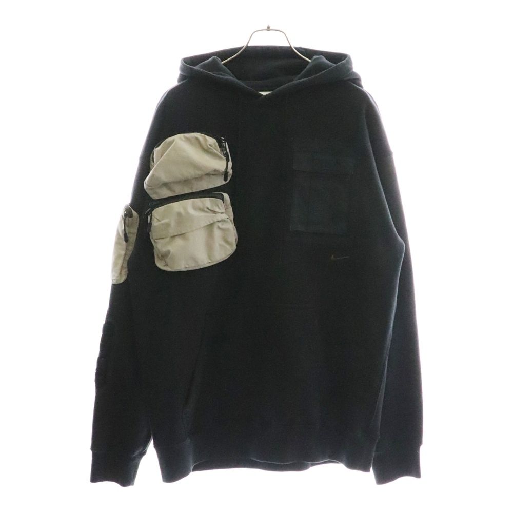 NIKE (ナイキ) ×TRAVIS SCOTT UTILITY HOODIE トラヴィススコット ユーティリティフーディー スウェットプルオーバーパーカー ブラック CU0458-010