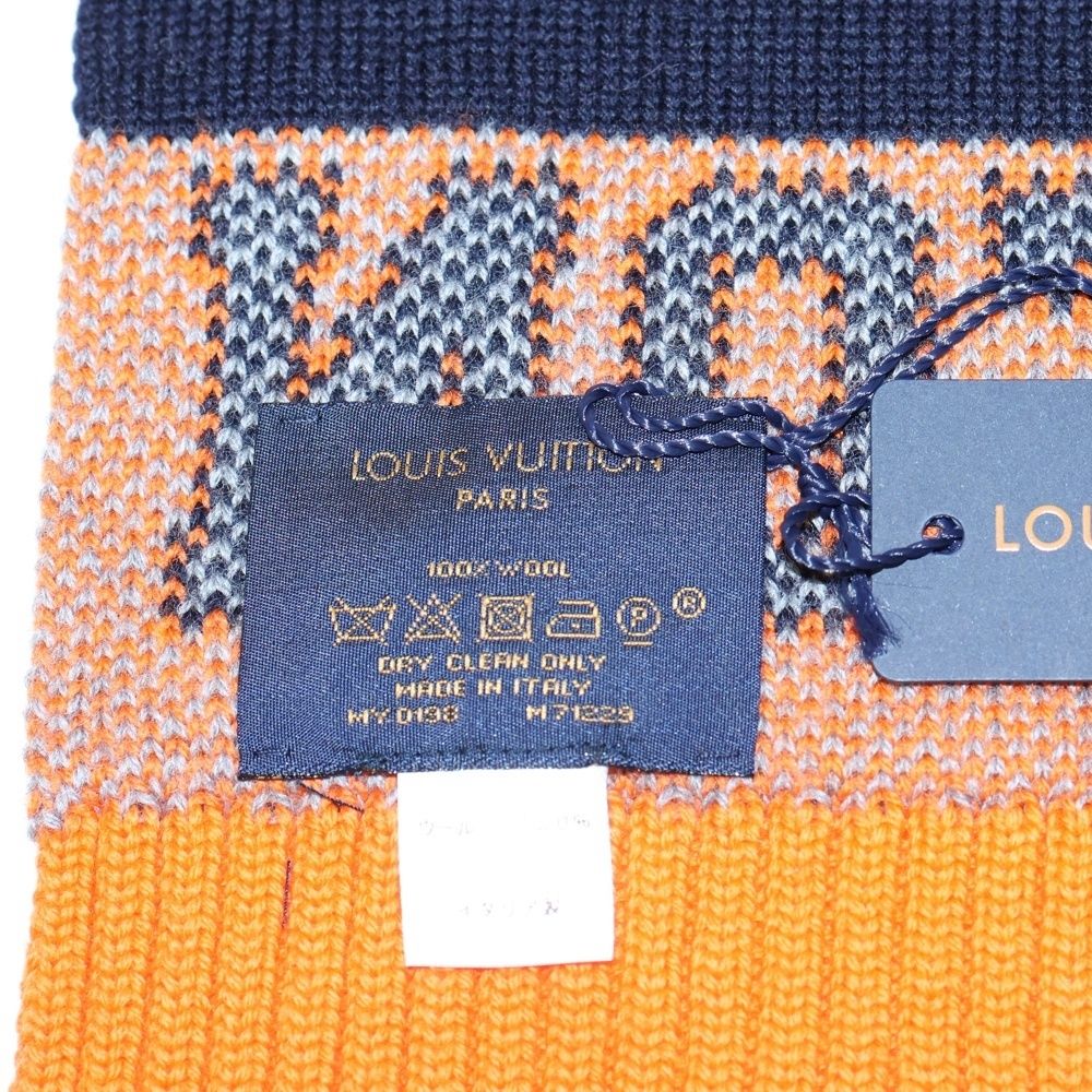 LOUIS VUITTON (ルイヴィトン) エシャルプ ルイ マフラー ロゴ ウール
