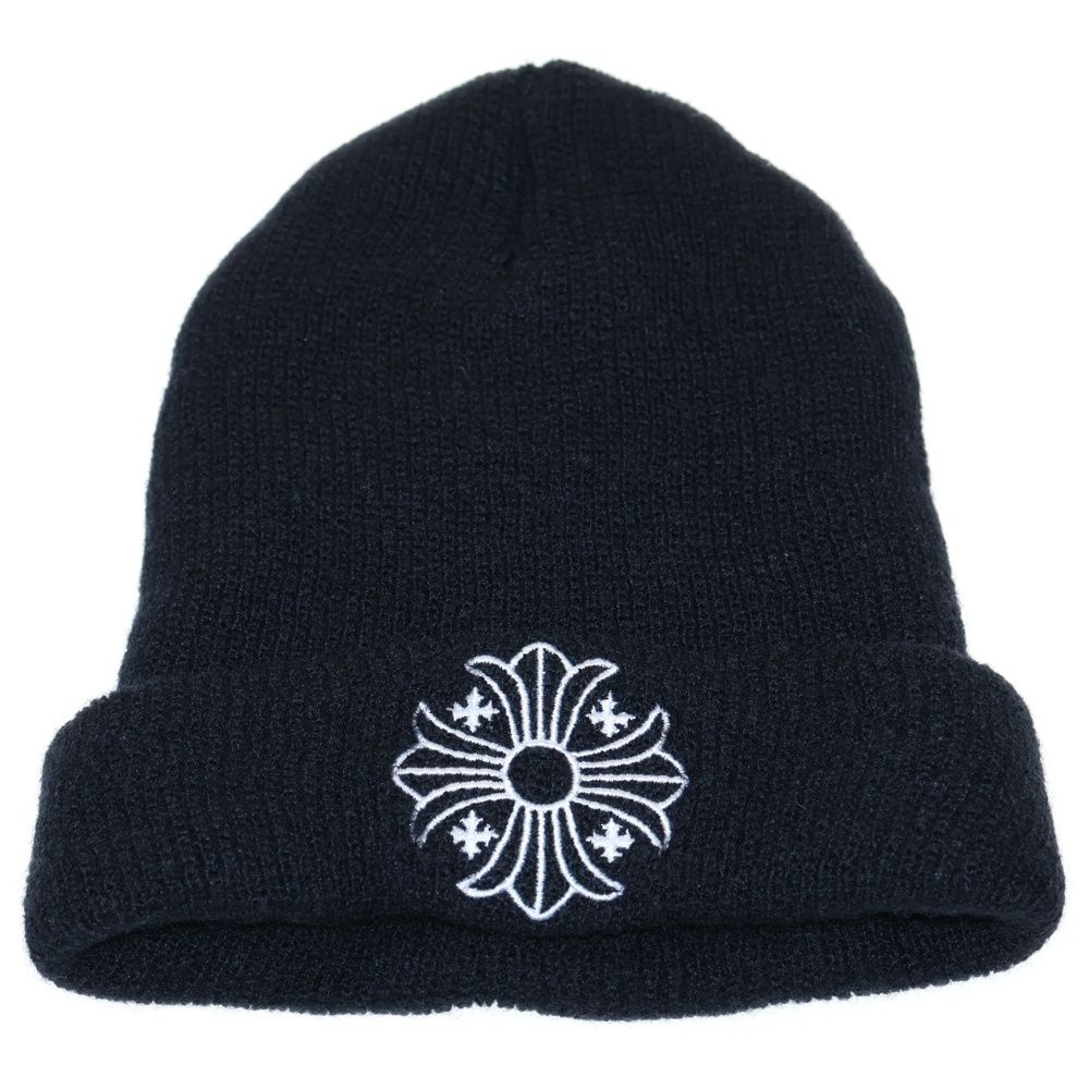 CHROME HEARTS クロムハーツ WOOL WATCH CAP CHプラス ビーニー ニットキャップ 帽子 ブラック