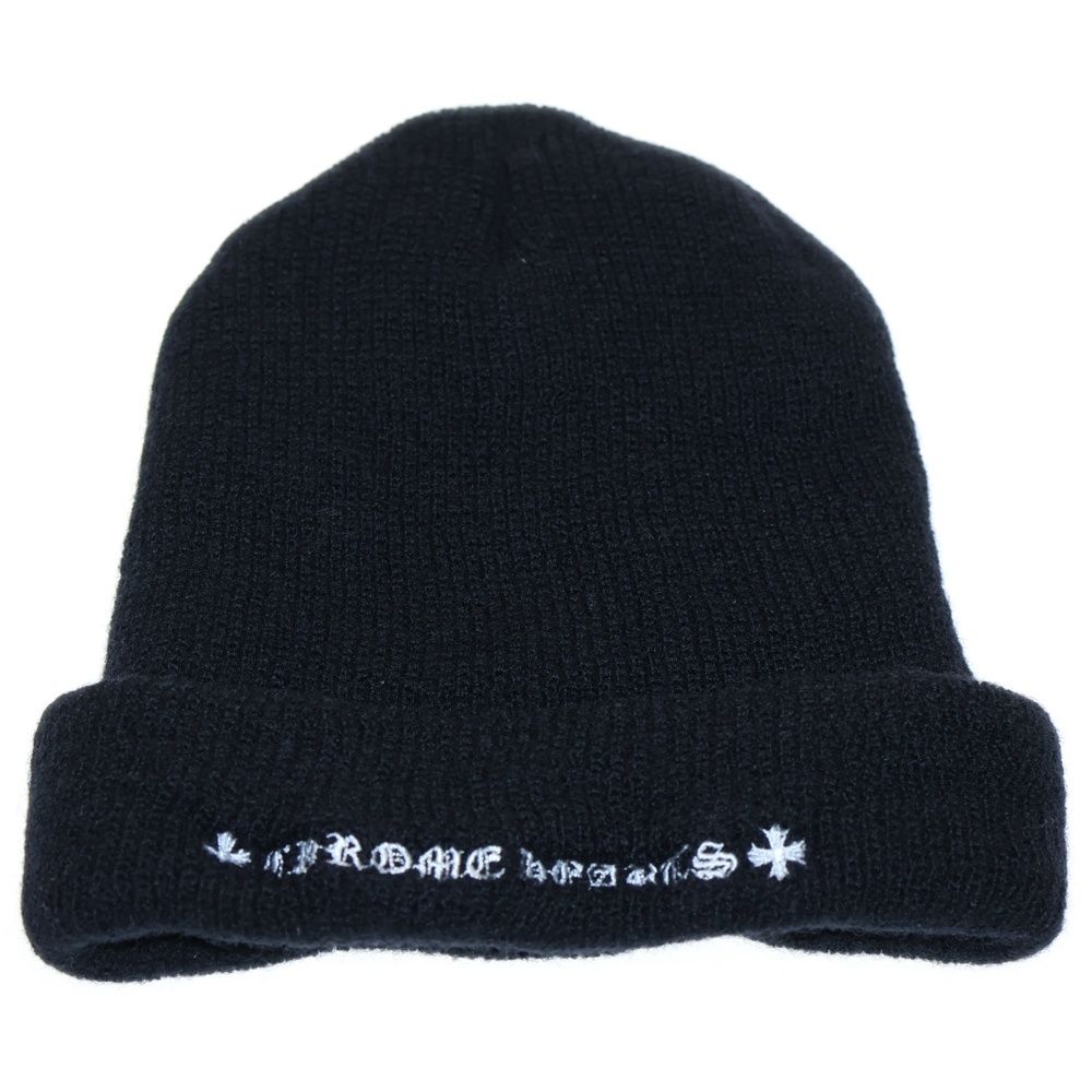 CHROME HEARTS クロムハーツ WOOL WATCH CAP CHプラス ビーニー ニットキャップ 帽子 ブラック