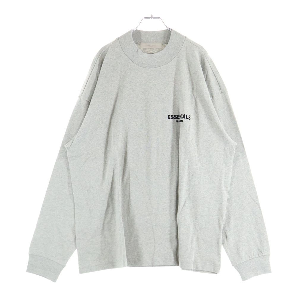 FEAR OF GOD ESSENTIALS フィアオブゴッド エッセンシャルズ L S T-SHIRT フェルトロゴ 長袖Tシャツ ロンT グレー