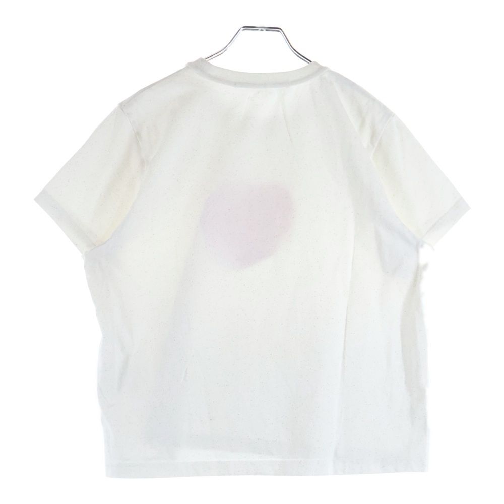 ALEXANDER WANG アレキサンダーワン Suga Baby Tee Bright White シュガーベイビープリント グリッタークルーネック半袖Tシャツ カットソー ホワイト レディース