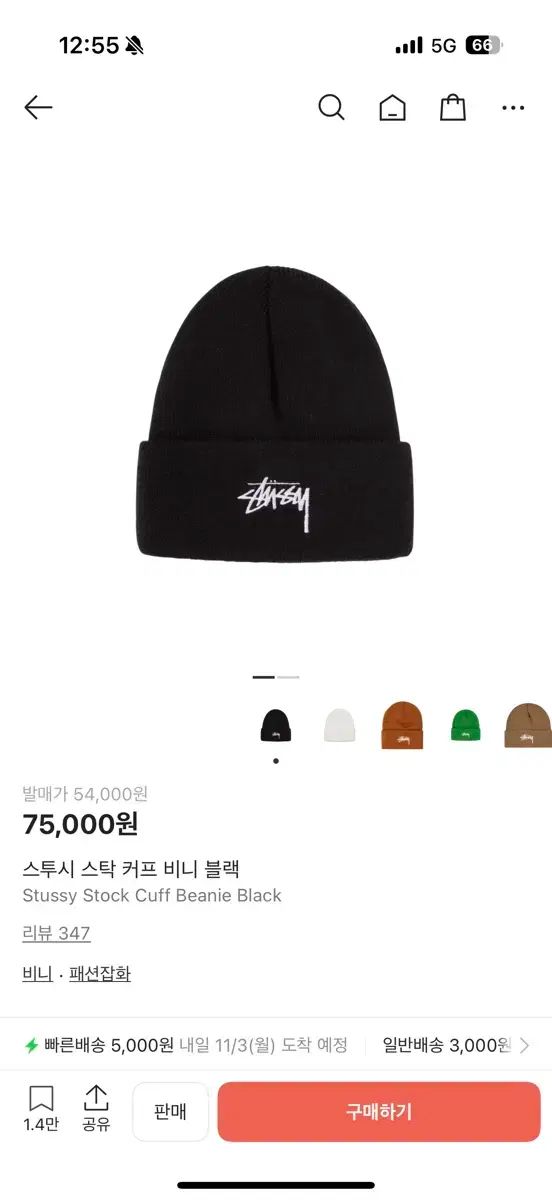 STUSSY ビーニー