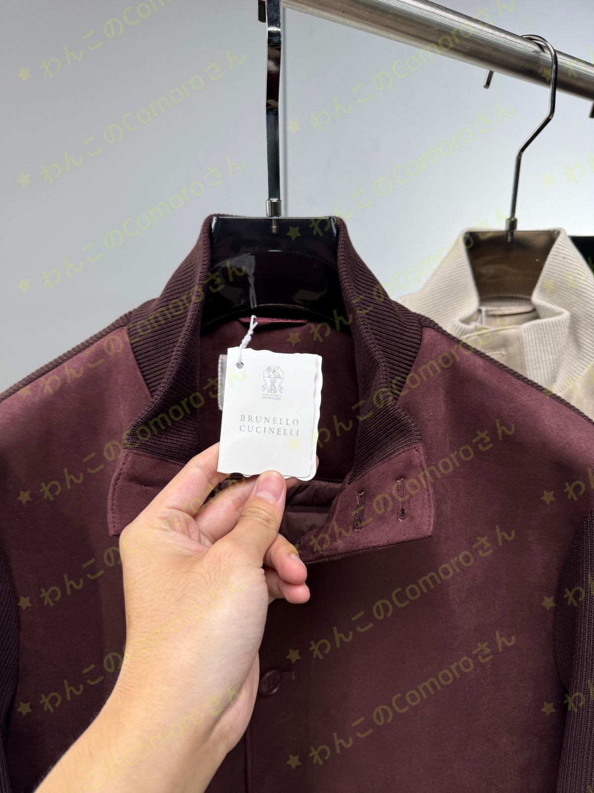 スエードニット切替