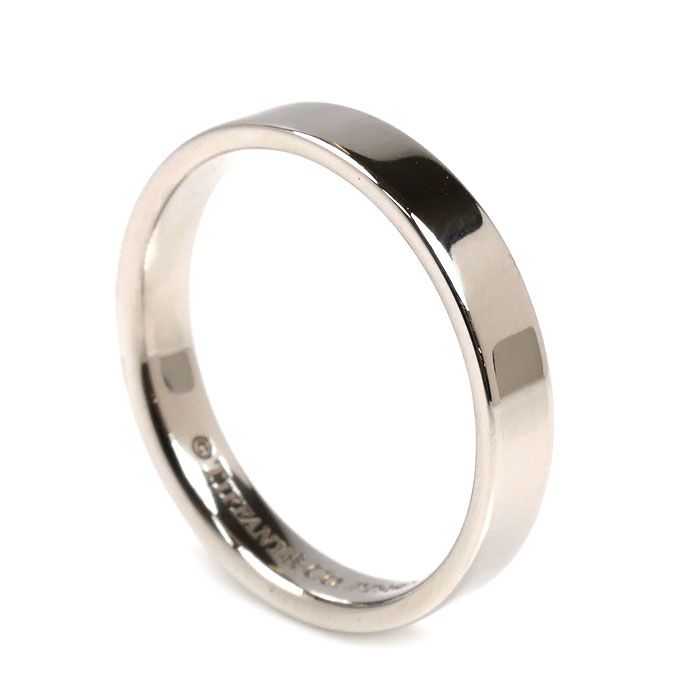 TIFFANY-Co. ティファニー Pt950プラチナ フラットバンド リング 指輪 20号 7.0g メンズ
