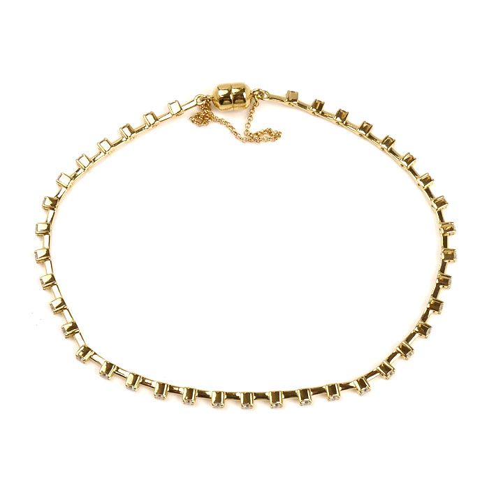 TASAKI タサキ K18YG イエローゴールド ダイヤ ブレスレット ダイヤモンド0.65ct 5.3g 内径17.5cm レディース