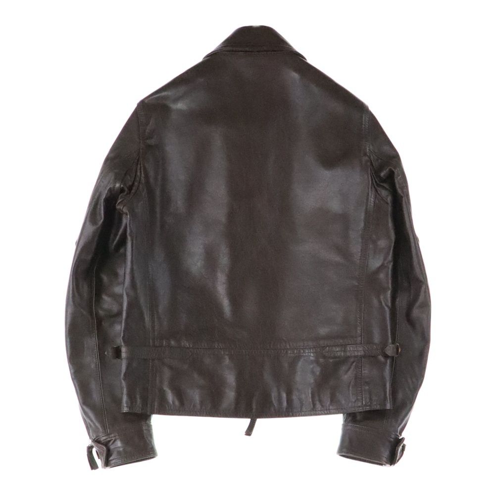 Cinquanta チンクアンタ H-519 イタリア製 ホースハイド シングル ライダースジャケット ブラウン