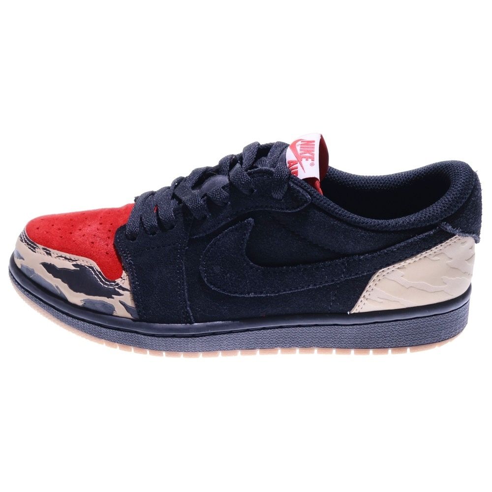 NIKE ナイキ ×Sole Fly AIR JORDAN 1 LOW BLACK AND SPORT RED ソールフライ エアジョーダン1 ローカットスニーカー マルチ US8 26cm DN3400-001