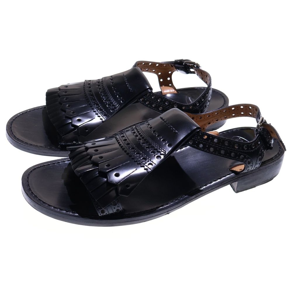 Church s チャーチ ROCHELLE ラロシェル タッセル レザーサンダル シューズ レディース ブラック DX0011