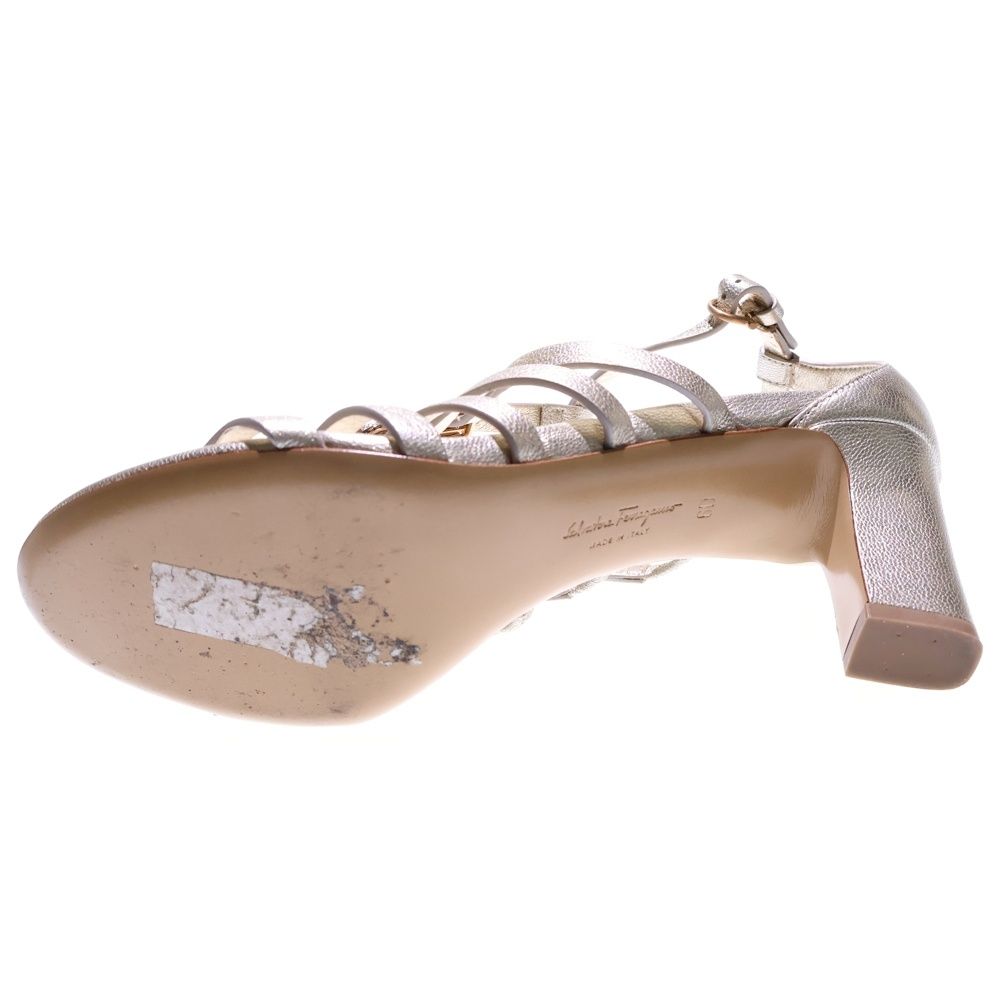 極美品 Salvatore Ferragamo ガンチーニリボン ヒールサンダル Salvatore Ferragamo / ガンチーニヒールサンダル｜ESTNATION ONLINE