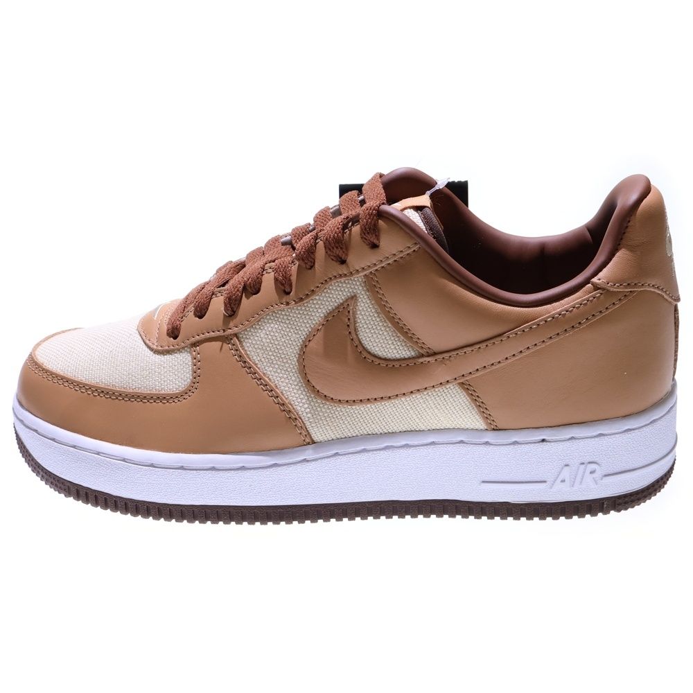 NIKE (ナイキ) AIR FORCE 1 QS NATURAL UNDERBRUSH ACORN エアフォースワン ナチュラル アンダーブラッシュ エイコーン ローカットスニーカー US9.5/27.5cm DJ6395-100