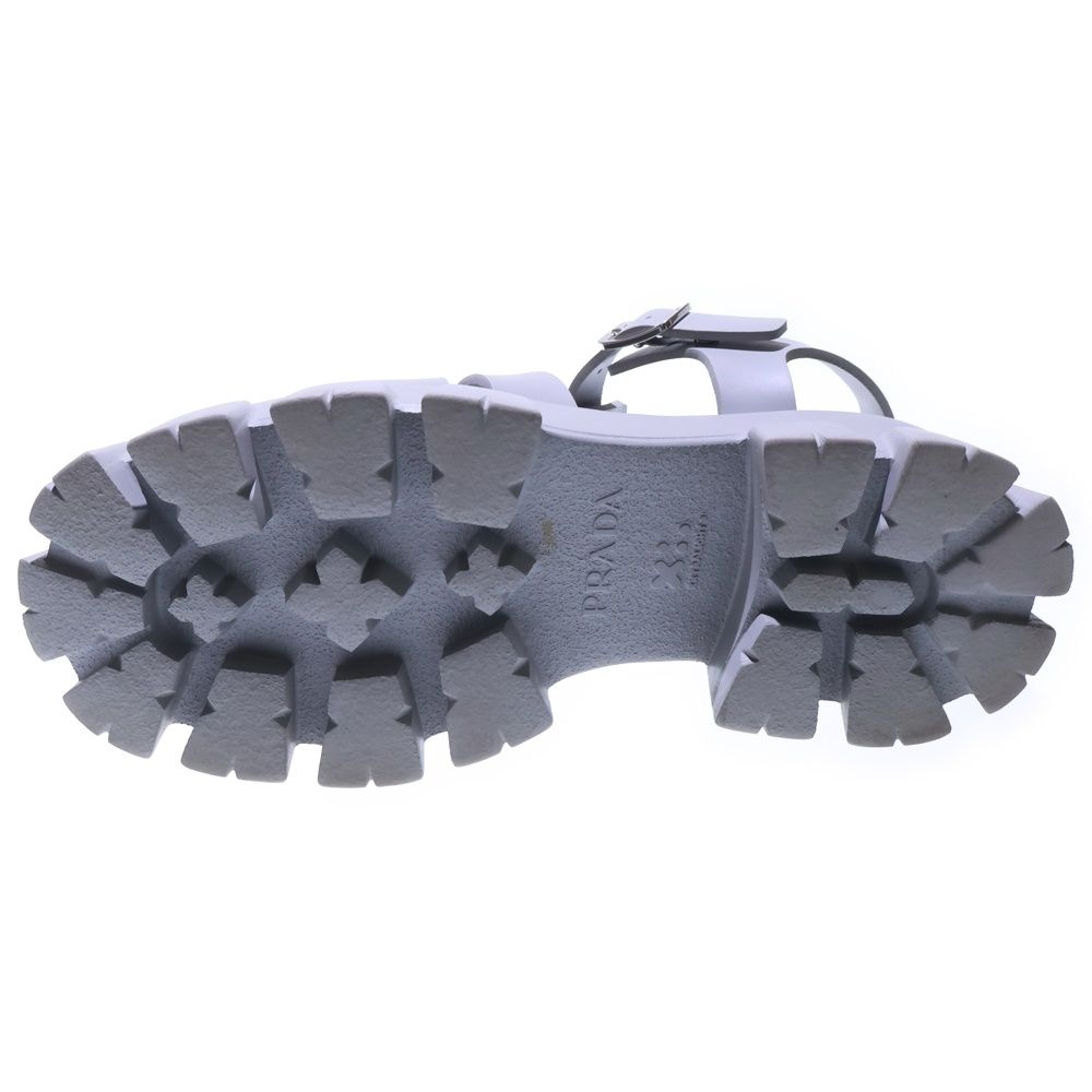 PRADA (プラダ) トライアングルロゴ モノリス ラバーサンダル グレー
