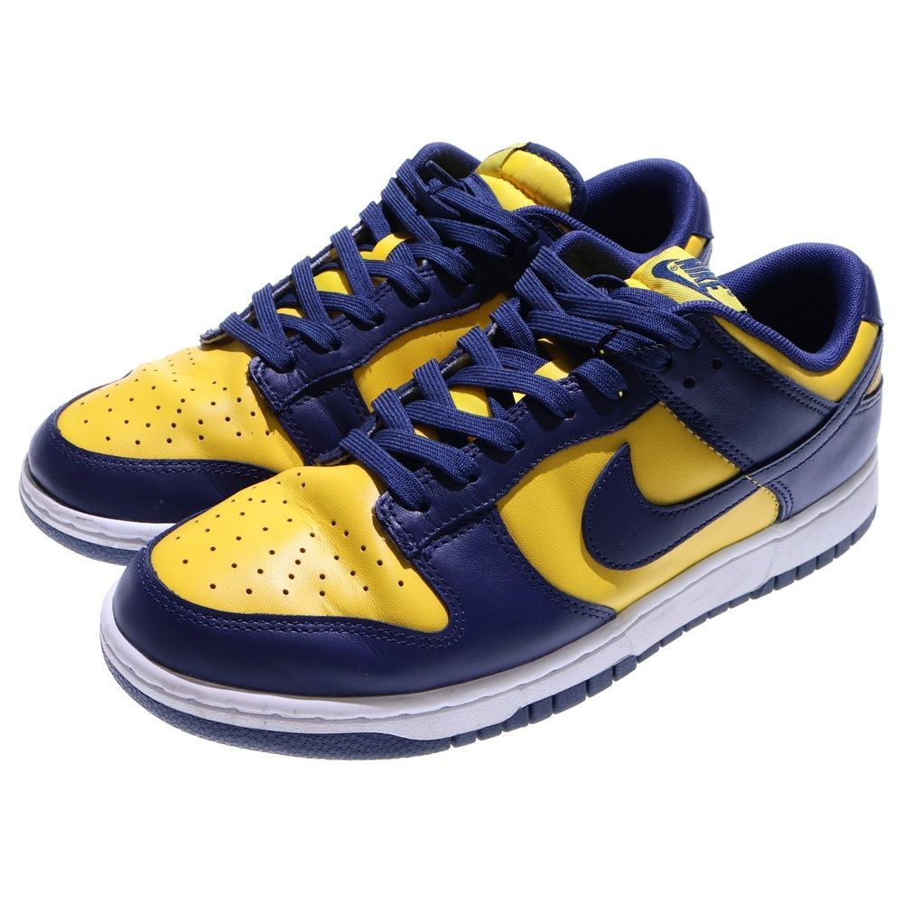 NIKE ナイキ DUNK LOW RETRO Michigan ダンク ミシガン ローカットスニーカー イエロー ネイビー US 10 28 cm DD 1391-700
