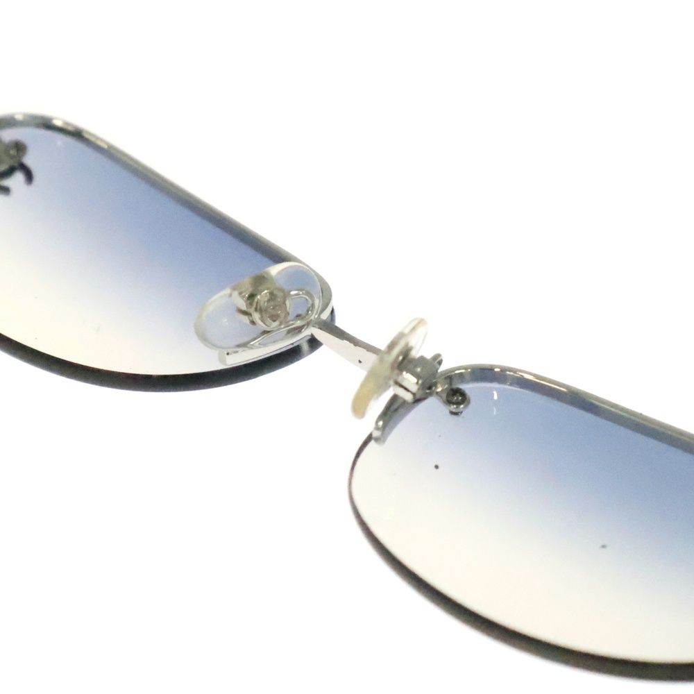 CHANEL (シャネル) ココマーク サングラス リムレス シルバーフレーム