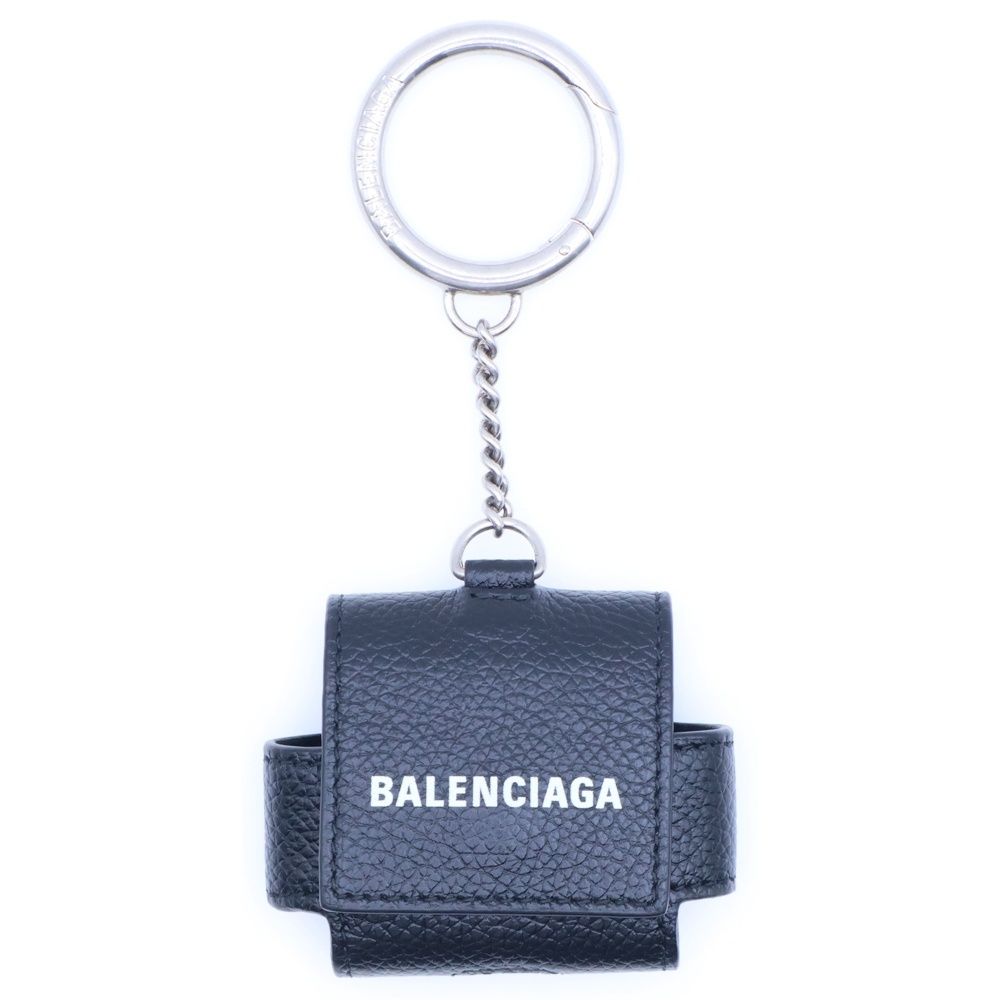 BALENCIAGA バレンシアガ CASH AIRPODS PRO ロゴ レザー エアポッズケース ブラック 655679