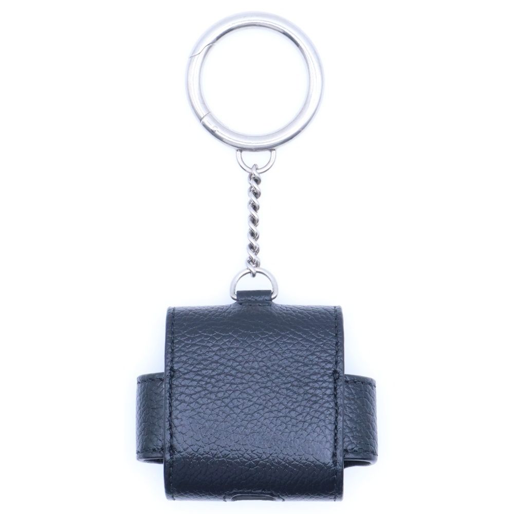 バレンシアガ CASH AIRPODS PRO ロゴ レザー エアポッズケース ブラック 655679