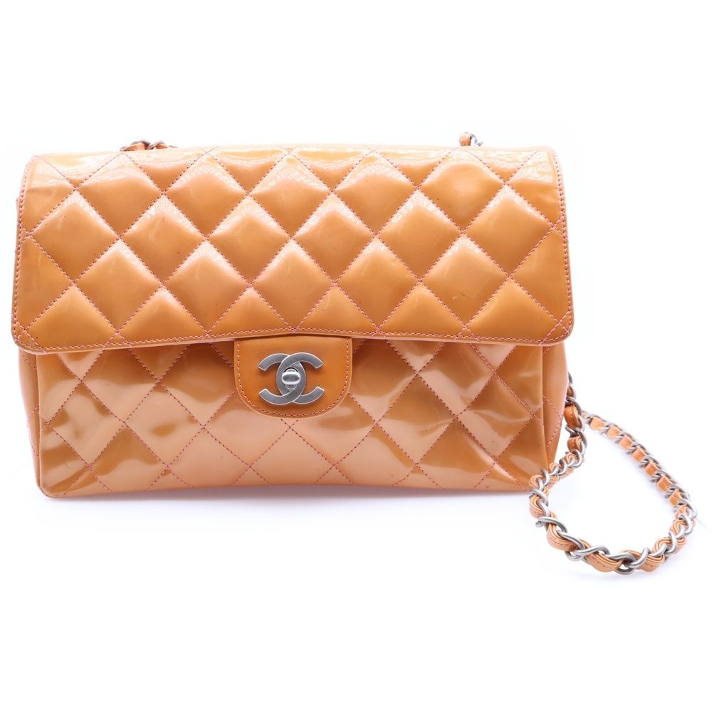 CHANEL (シャネル) マトラッセ25 ココマーク Sフラップ パテントレザー