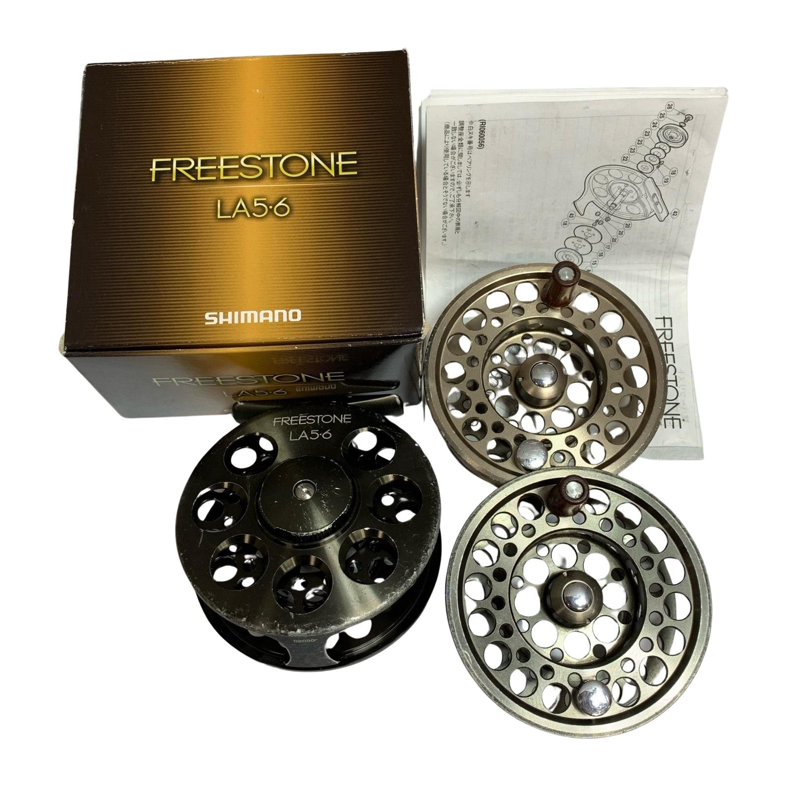 SHIMANO シマノ フリーストーンLA5 6 キズ有 替スプール2個付 02090
