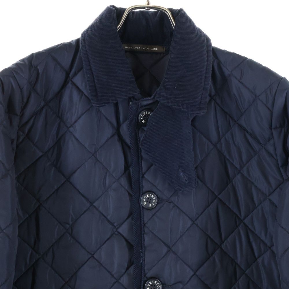 MACKINTOSH マッキントッシュ ナイロンキルティングコート コーデュロイ ネイビー KANDAIZUMI_COM