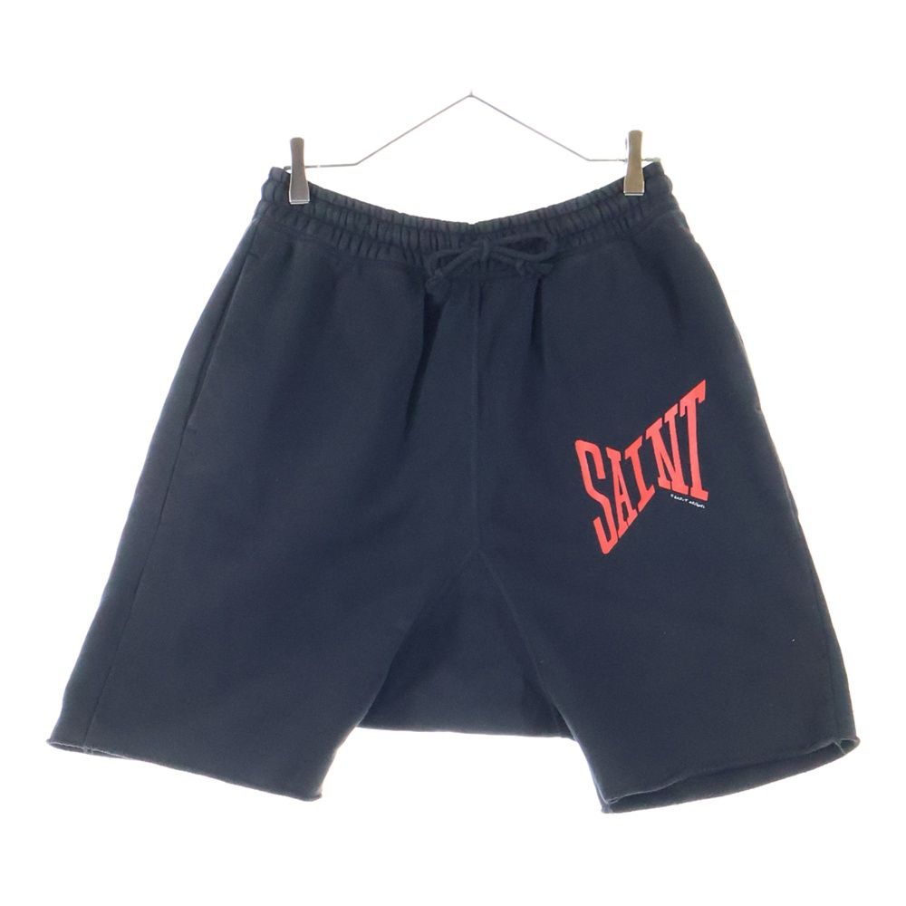 SAINT MICHAEL セントマイケル 21SS Sweat Shorts Logo フロントロゴ スウェットショーツ ハーフパンツ ブラック SM-S21-0000-038