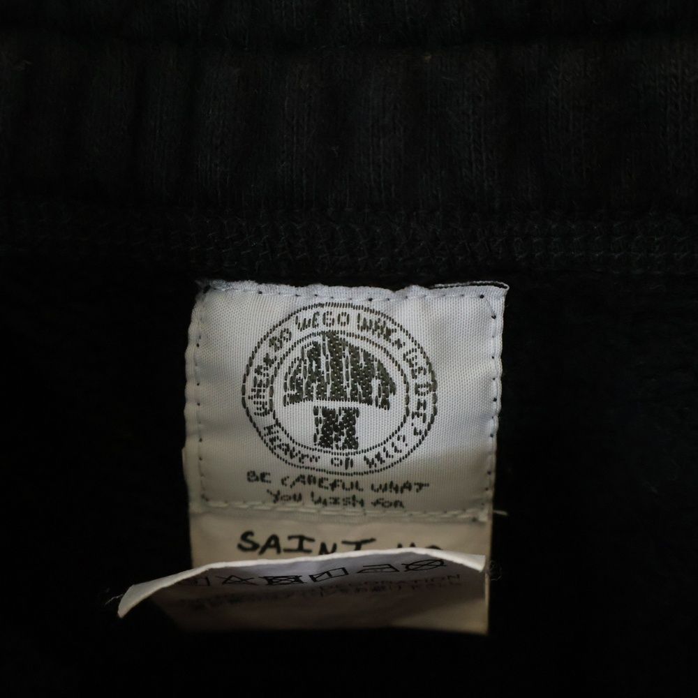 SAINT MICHAEL セントマイケル 21 SS Sweat Shorts Logo フロントロゴ スウェットショーツ ハーフパンツ ブラック SM-S 21-0000-038