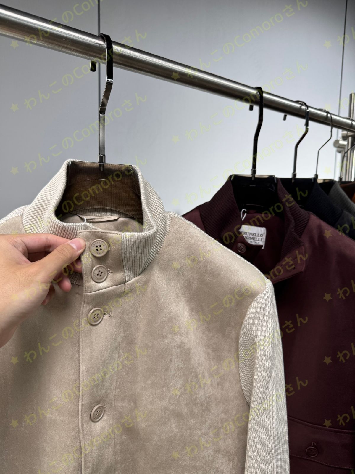 スエードニット切替 秋冬シーズン向け