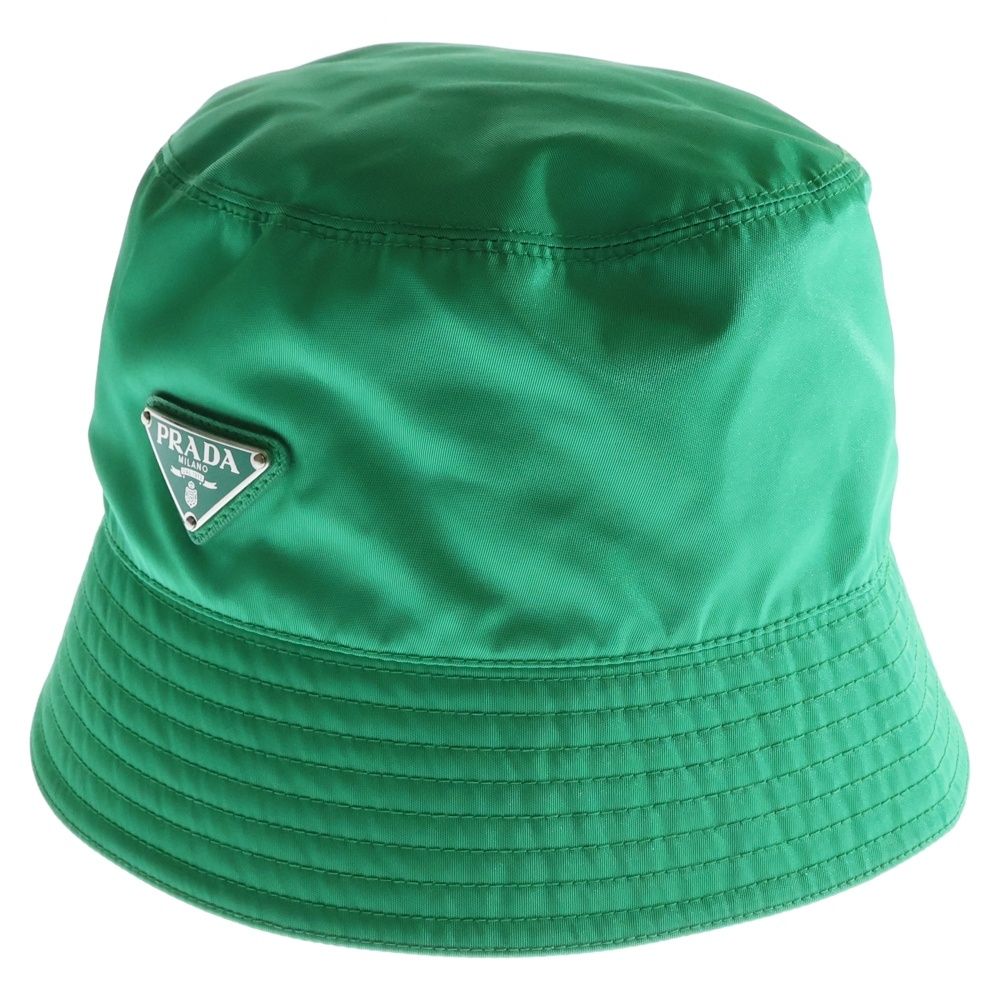 PRADA プラダ バケットハット グリーン Re-Nylon 帽子 1HC137