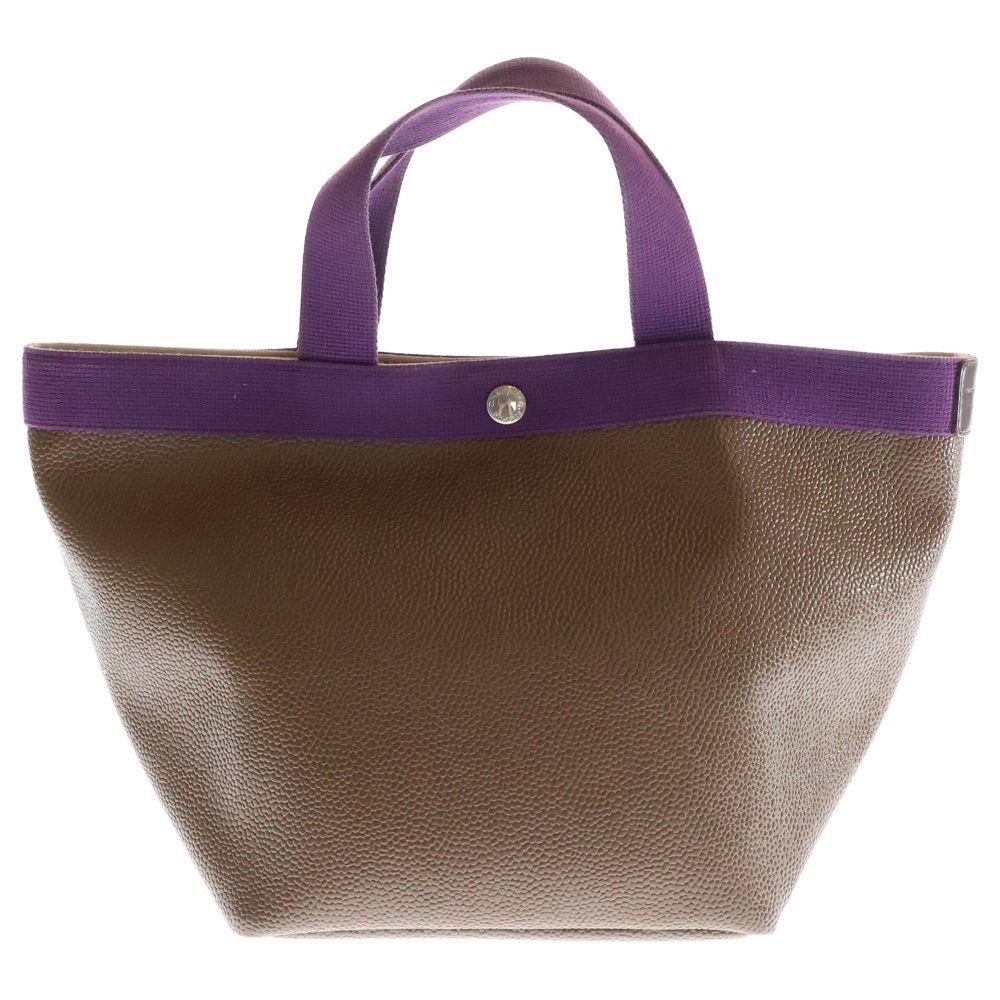 herve chapelier エルベシャプリエ コーテッドキャンバス ハンドバッグ ブラウン 707GP