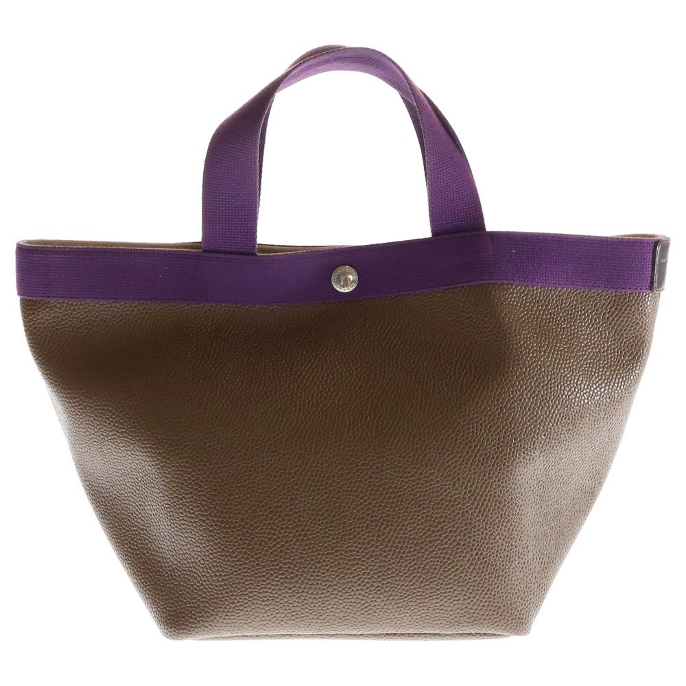 herve chapelier エルベシャプリエ コーテッドキャンバス ハンドバッグ ブラウン 707GP