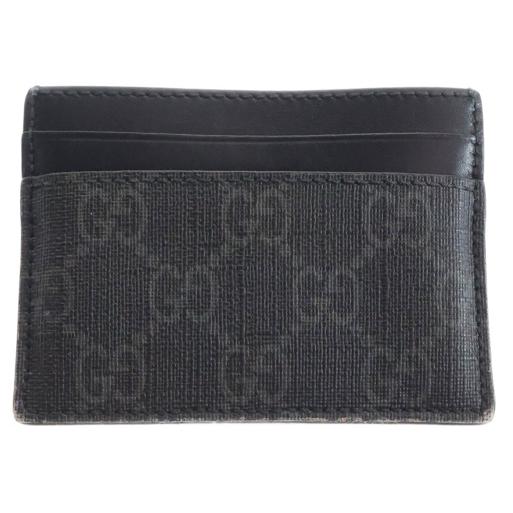 GUCCI グッチ GGスプリーム キングスネークプリント カードケース ブラック 451277