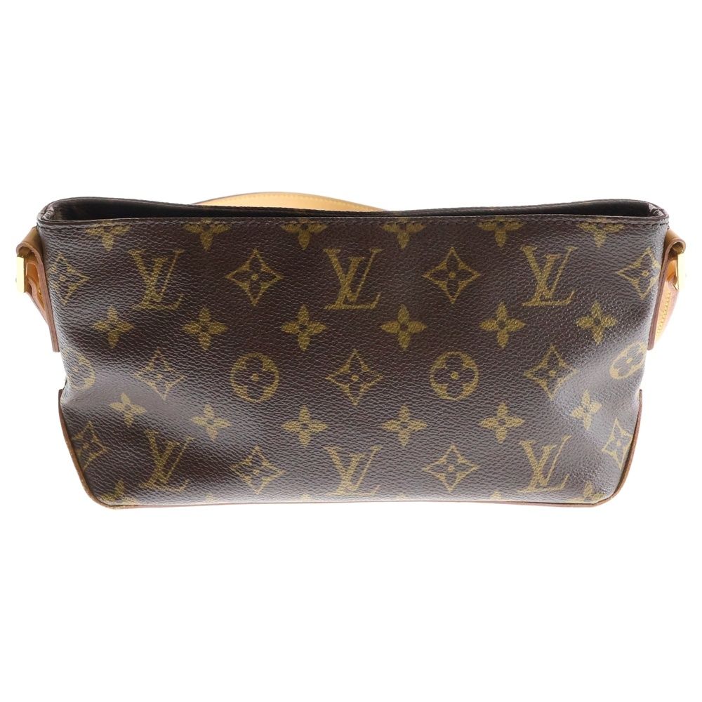 LOUIS VUITTON ルイヴィトン モノグラム トロター M51240 ブラウン PVC ショルダーバッグ