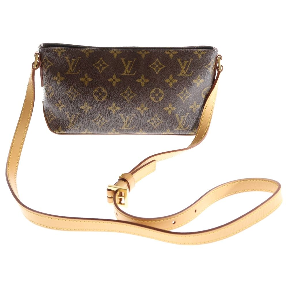 LOUIS VUITTON ルイヴィトン モノグラム トロター M51240 ブラウン PVC ショルダーバッグ
