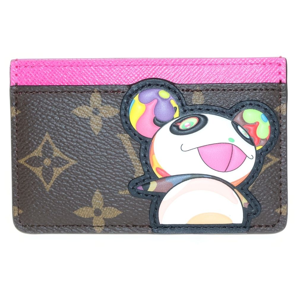 LOUIS VUITTON ルイヴィトン TM モノグラム ポルトカルト サーンプル カードケース 名刺入れ ブラウン ピンク PVC M 13439