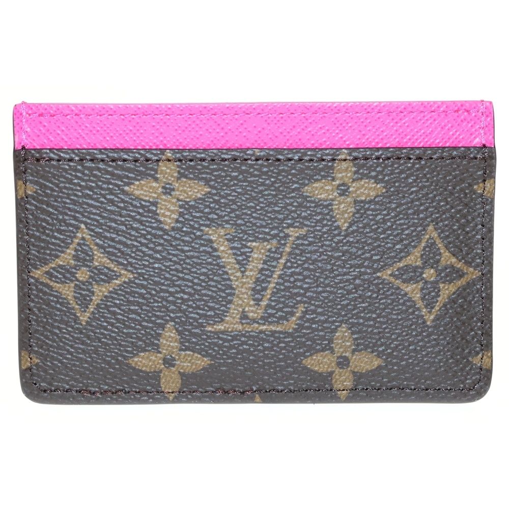 LOUIS VUITTON ルイヴィトン ×TM モノグラム ポルトカルト サーンプル カードケース 名刺入れ ブラウン×ピンク PVC M13439