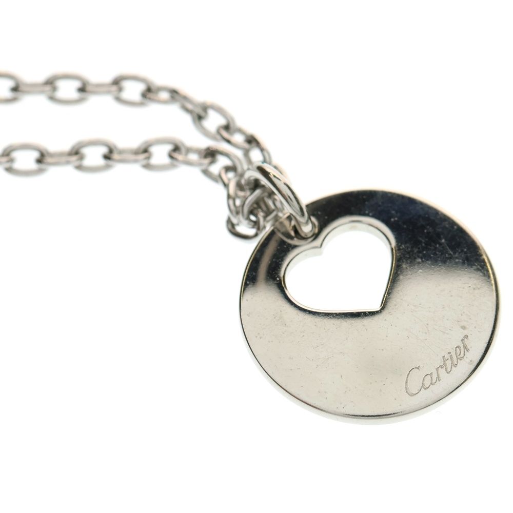 Cartier (カルティエ) キーチャーム ハートモチーフプレート シルバー