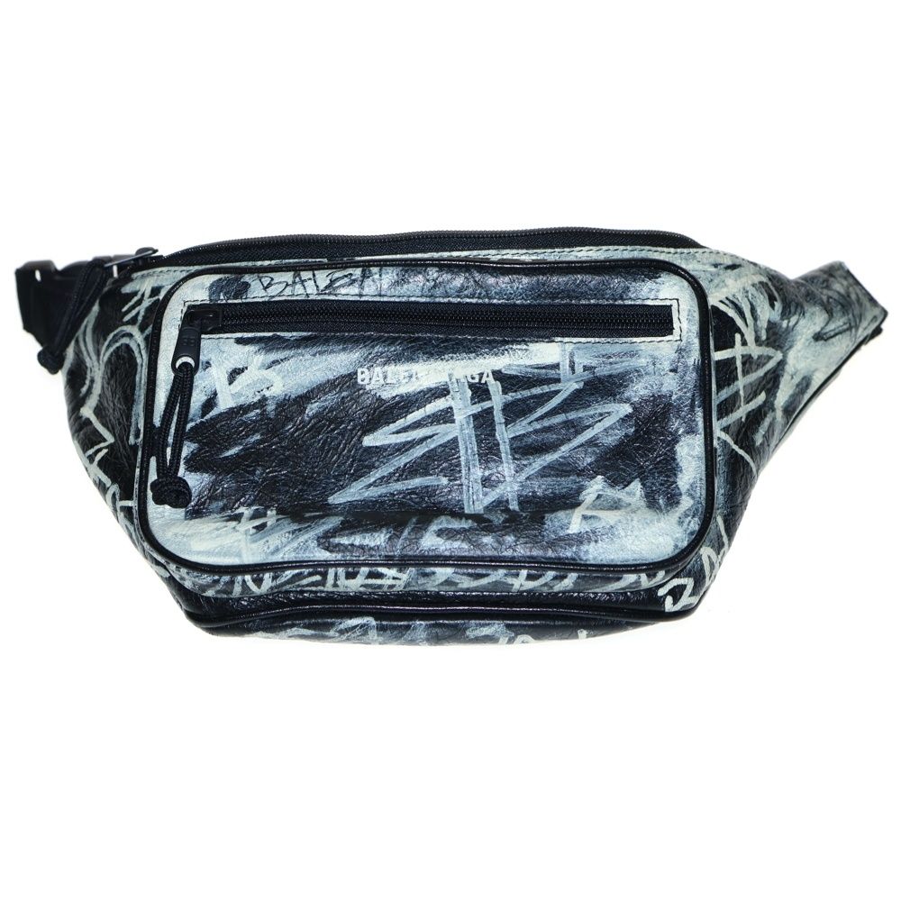 BALENCIAGA バレンシアガ EXPLORER Belt Bag Graffiti エクスプローラーベルトバッグ グラフィティ ブラック 529550210L51090