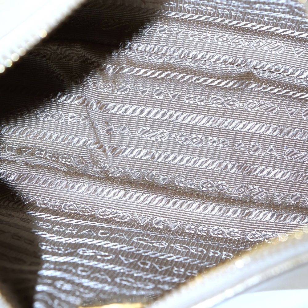 PRADA プラダ G Saffiano bag サフィアーノ トライアングルロゴ バッグ ゴールド 1BC204 NZV F0522 DECORATOM_COM_BR