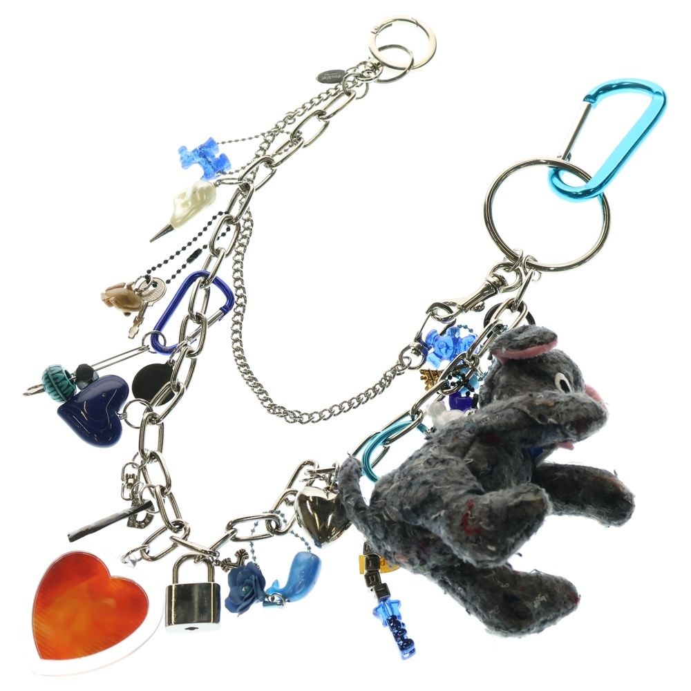 doublet ダブレット 25AW KEY CHAIN WITH DOG DOLL キー チェーン ウィズ ドッグ ドール ウォレットチェーン シルバー 25AW91AC36
