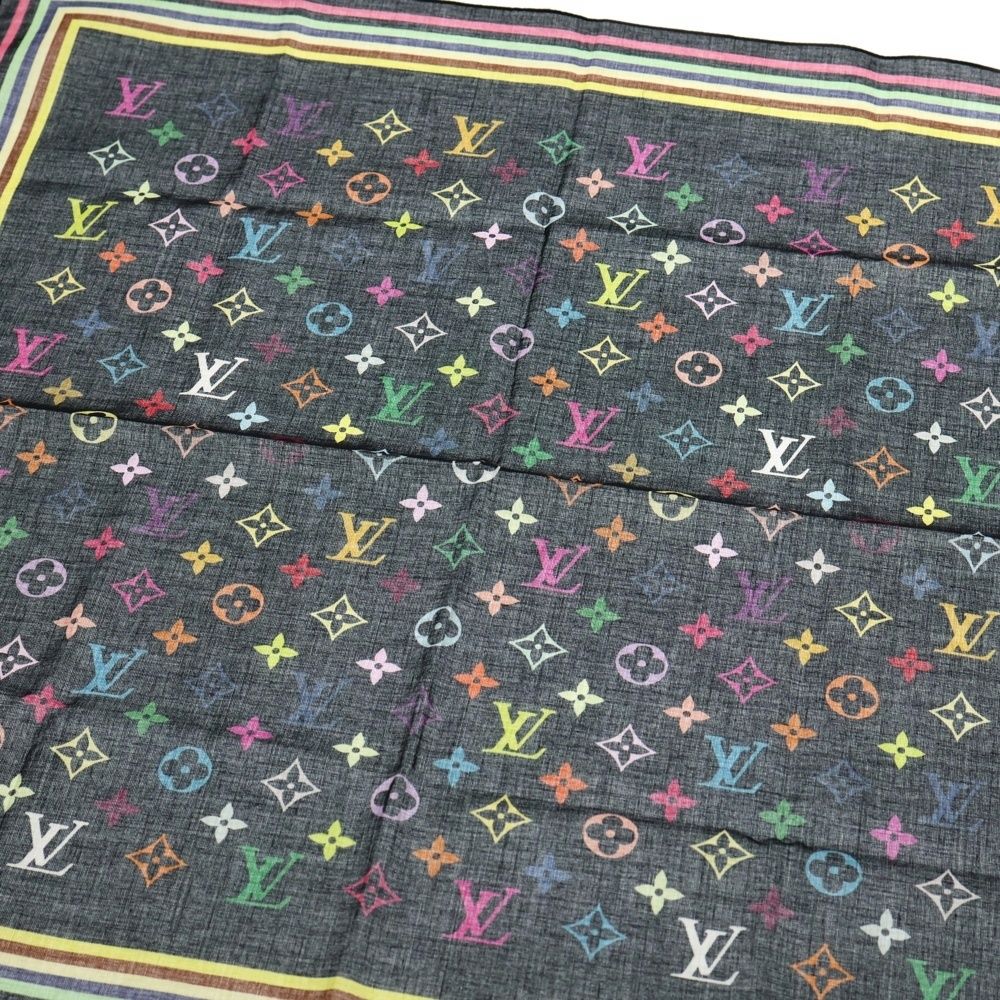 LOUIS VUITTON (ルイヴィトン) モノグラム マルチカラー ミニ スカーフ
