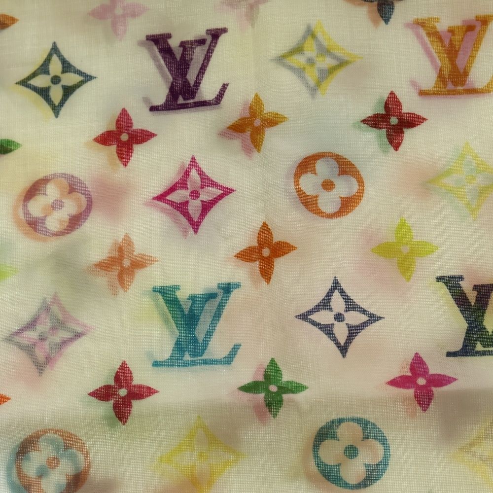 LOUIS VUITTON ルイヴィトン モノグラム マルチ ミニ スカーフ ハンカチ ホワイト M 71913