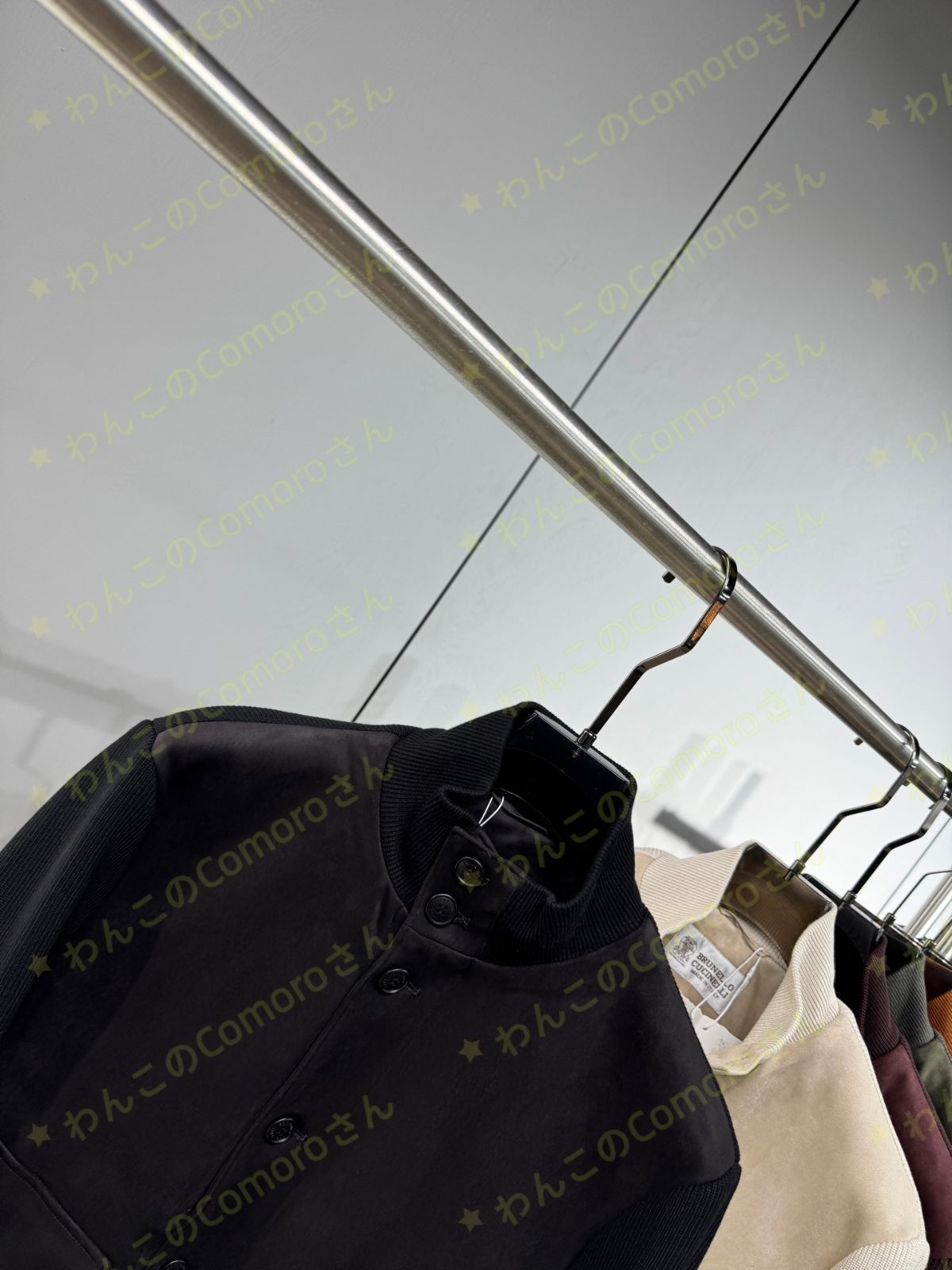 スエードニット切替